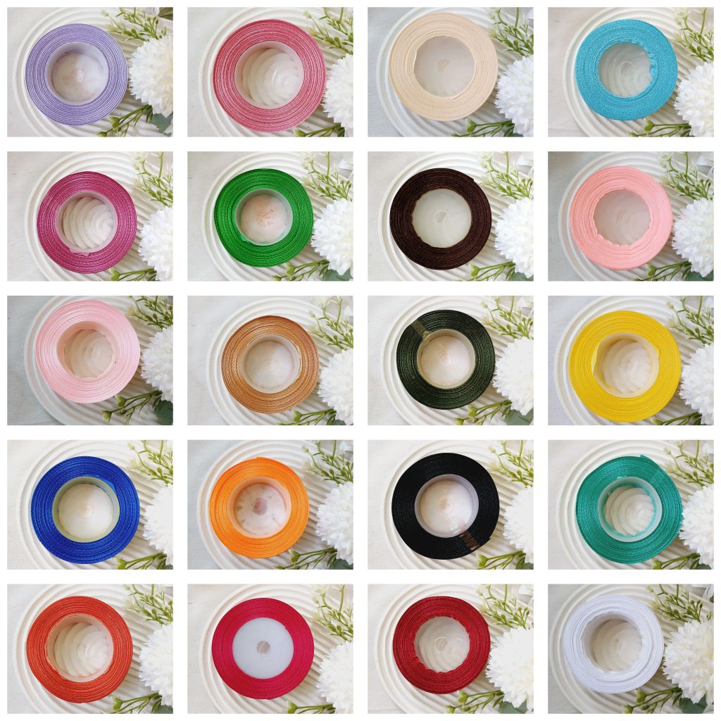 

pita satin 2 cm pita satin 3/4 inchi