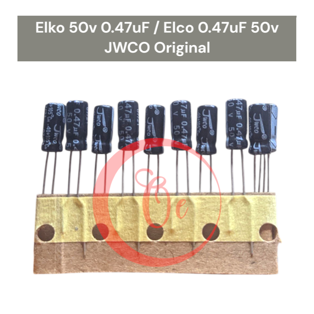 Elko 50v 0.47uF / 0.47uF 50v JWCO Original