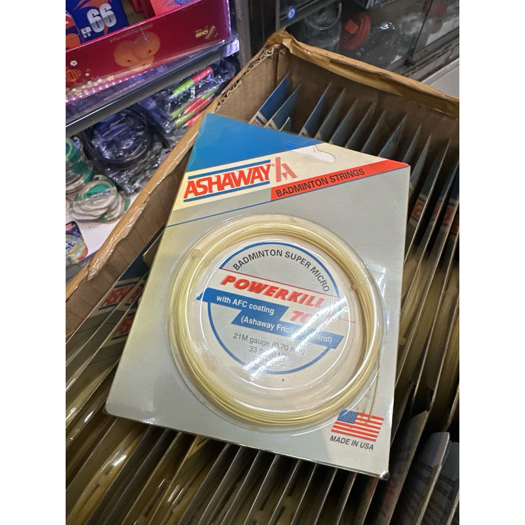 SENAR BULUTANGKIS ASHAWAY POWERKILL 70 ORIGINAL