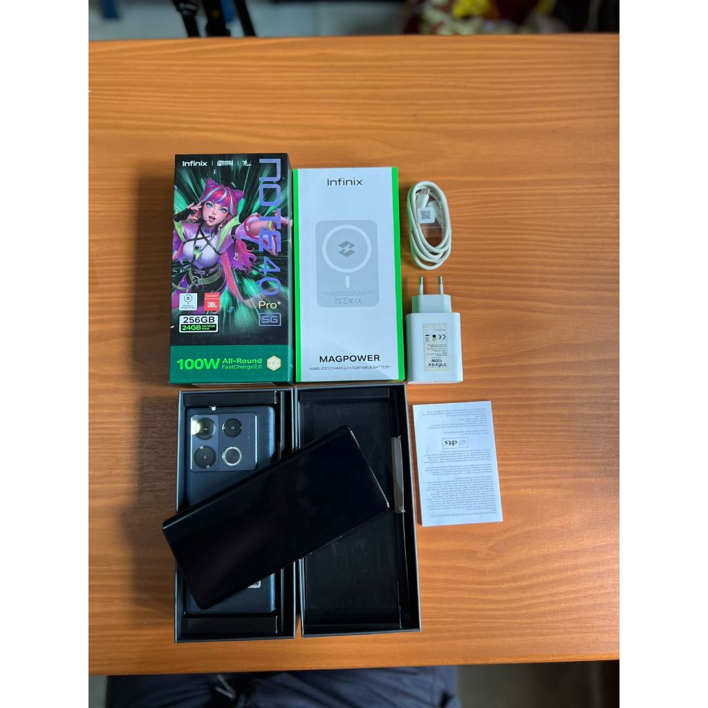 infinix note 40 pro plus 5g 12/256gb second fullset