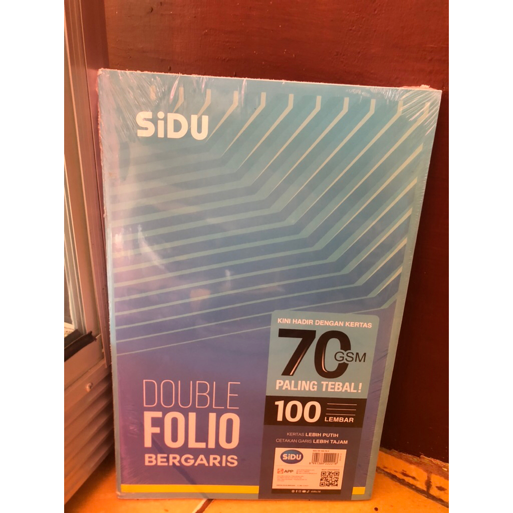 

Double folio bergaris pack isi 100 lembar