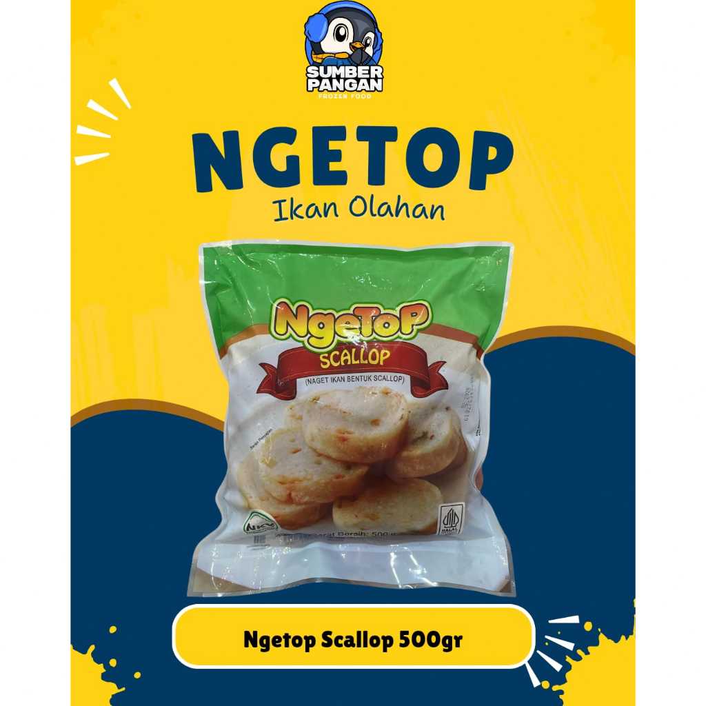 

Ngetop scallop 500gr (ikan olahan)