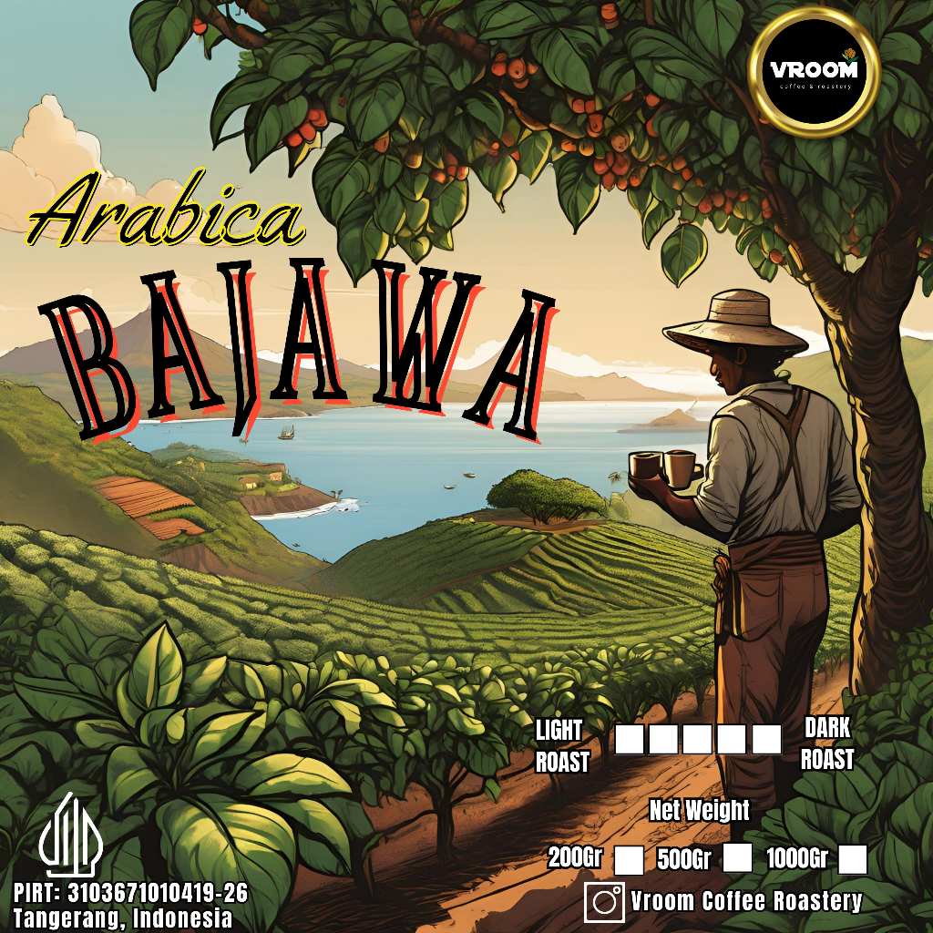 

Coffee Arabica Bajawa Ngada Flores Roasted Bean Arabika Kopi Biji Matang Bubuk 200gram