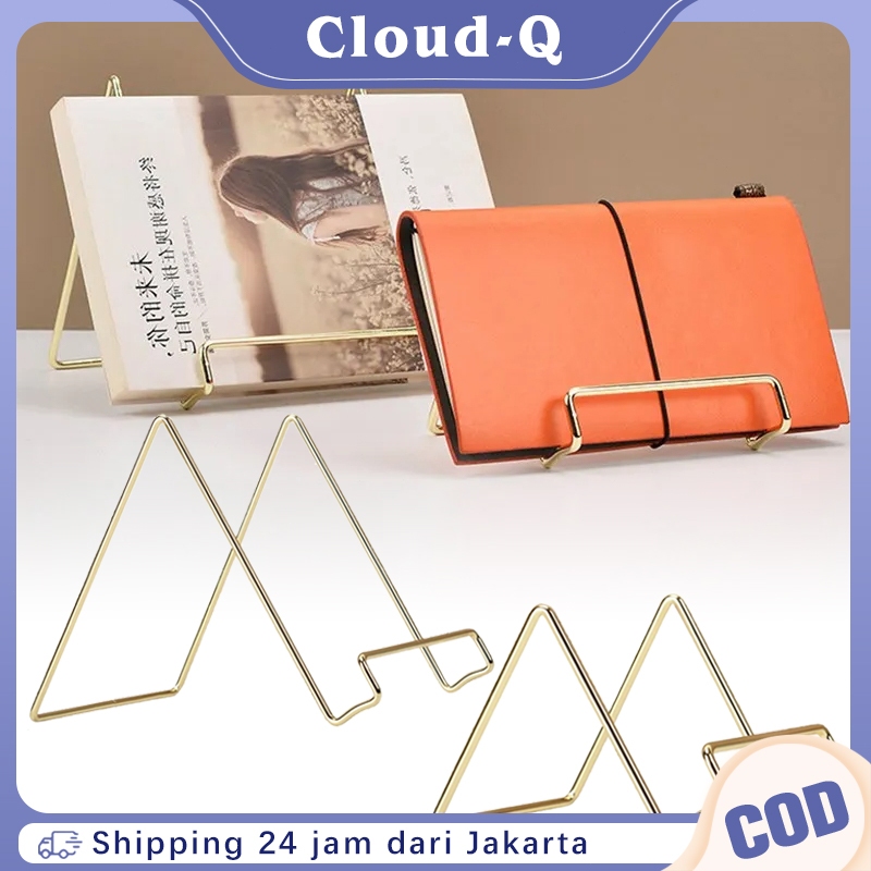 Stand Foto Penyangga Stand Display Piring Handphone Stand Holder Bingkai Foto Geometris