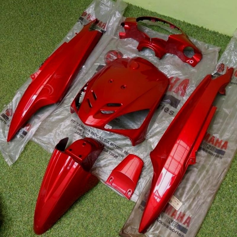 Merah bodi original mio sporty fullset halus/body satu set mio sporty original