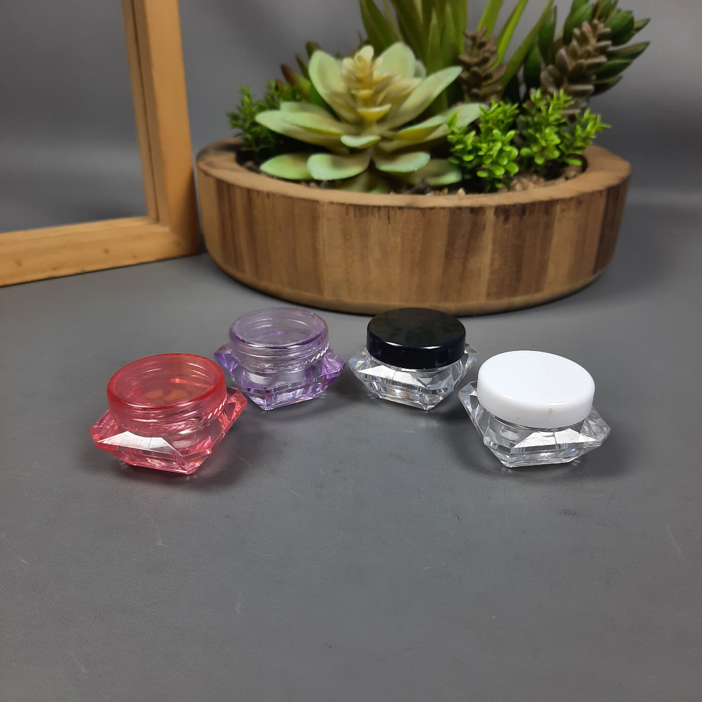 POT CREAM 5 GR / POT DIAMOND 5 GR / POT KOSMETIK 5 GR / POT LUCU/Pot diamond 5 gram/Pot skincare/Kem