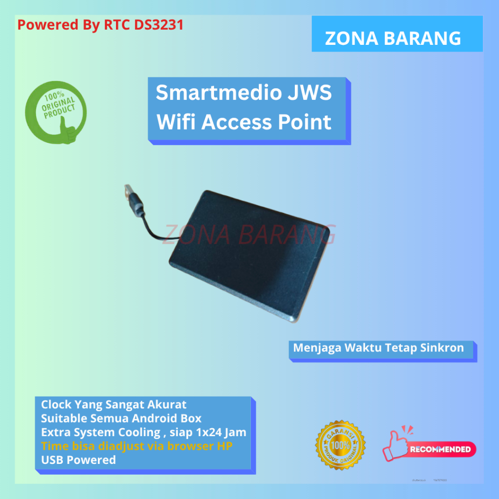 Smartmedio Module JWS Wifi Akses Point Untuk aplikasi Jam Masjid TV NTP Server Menjaga Tanggal Jam t