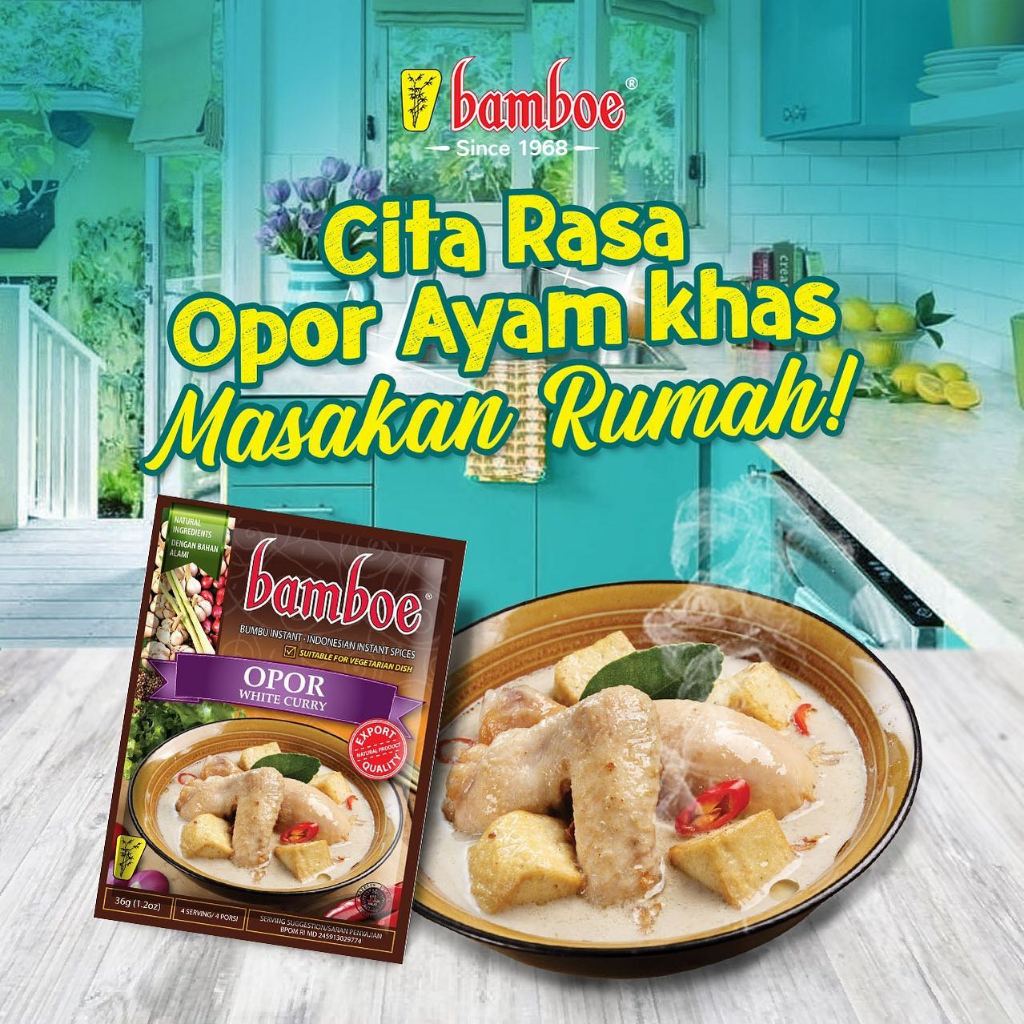 

BAMBOE Bumbu Opor Ayam Instan Siap Pakai 36gram - Kheiza Frozen