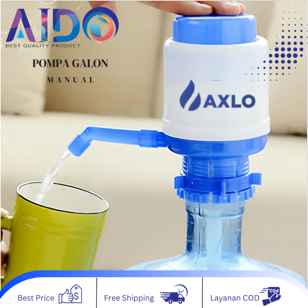 Pompa Galon Air Manual Standar untuk Segala Ukuran Botol Air/Galon — 7