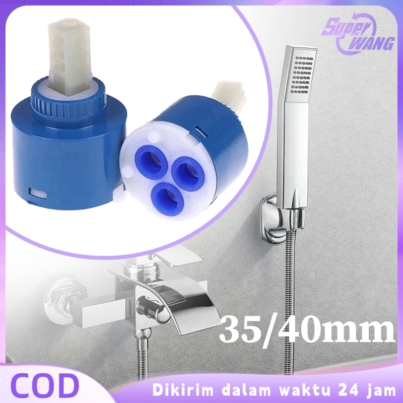 Jantung Kran Air Panas Dingin 35/40mm Jantung Kran Panas Dingin Bahan Keramik Spearpart Kran Panas D