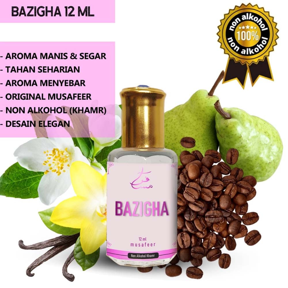 PARFUM BAZIGHA 12 ML | MINYAK WANGI NON ALKOHOL KHAMR 100%