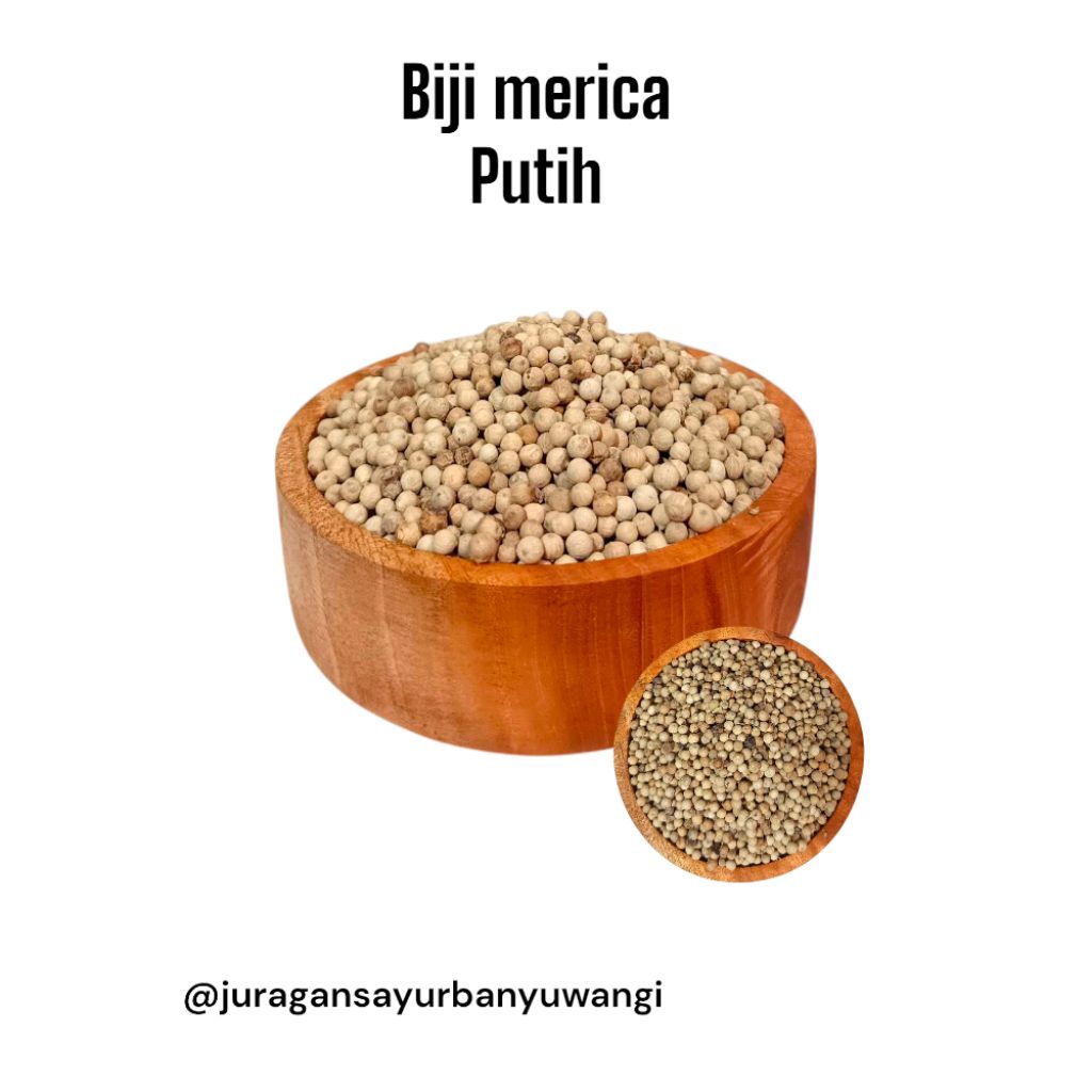 

Biji Lada Putih - Biji Merica Putih Super 500gram