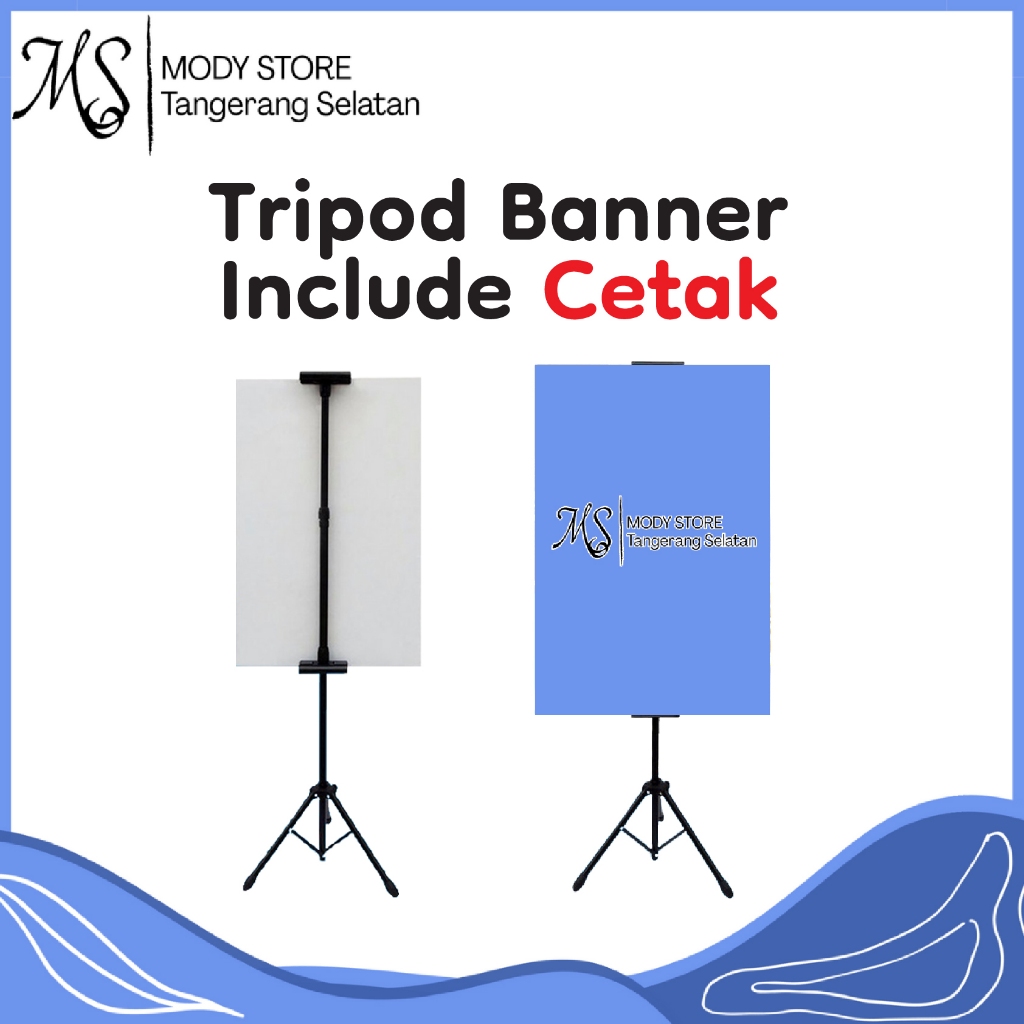 Tripod Banner Include Cetak Banner / Tripod Stand Banner / Tripod Banner / Tripod Display / Standing