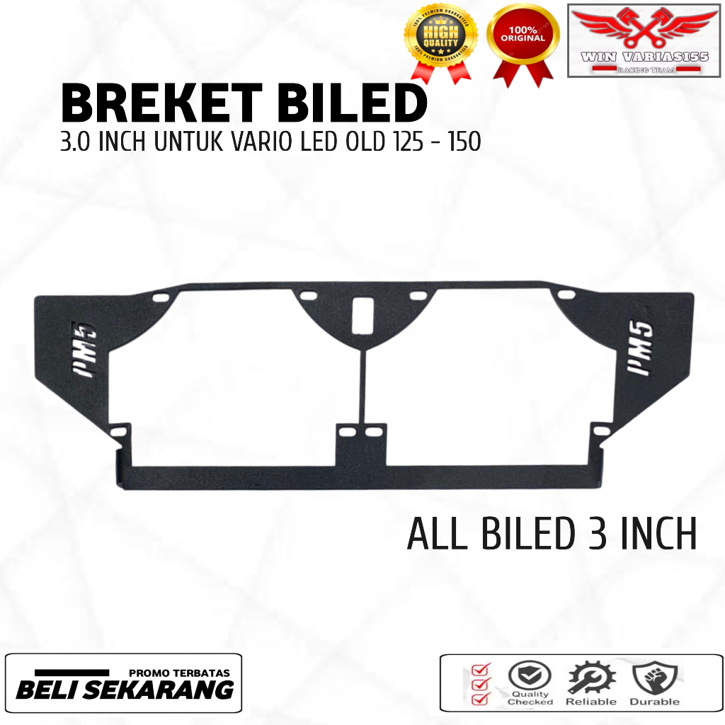 Bracket Breket Dudukan Lampu Projie Biled 2,5 Inch HID Vario 125 old Vario 125/150 LED OLD
