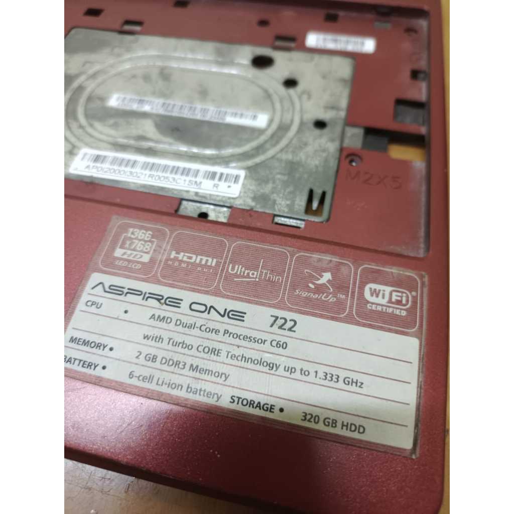 Kesing Casing Case Frame Keyboard Laptop Acer ao 722