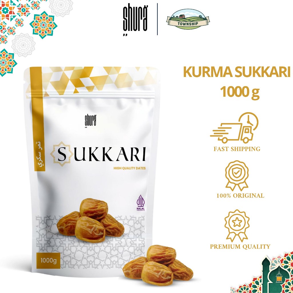 

Shura Kurma Sukkari Kurma Sukari 1Kg Kemasan Pouch Premium Original High Quality