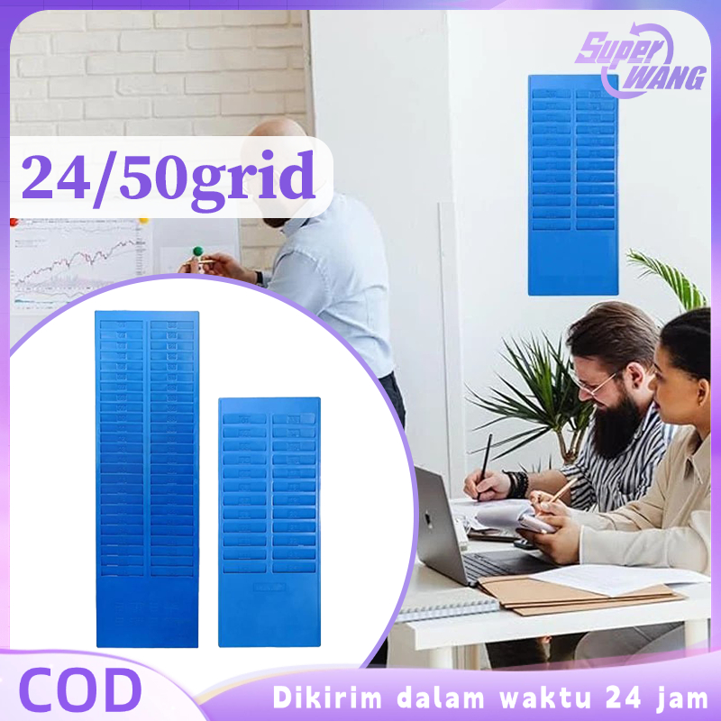 24/50 Grid Rak Tempat Kartu Absensi Rak Kartu Absensi Karyawan Tempat Kartu Absen Rak Kartu Absen Ra