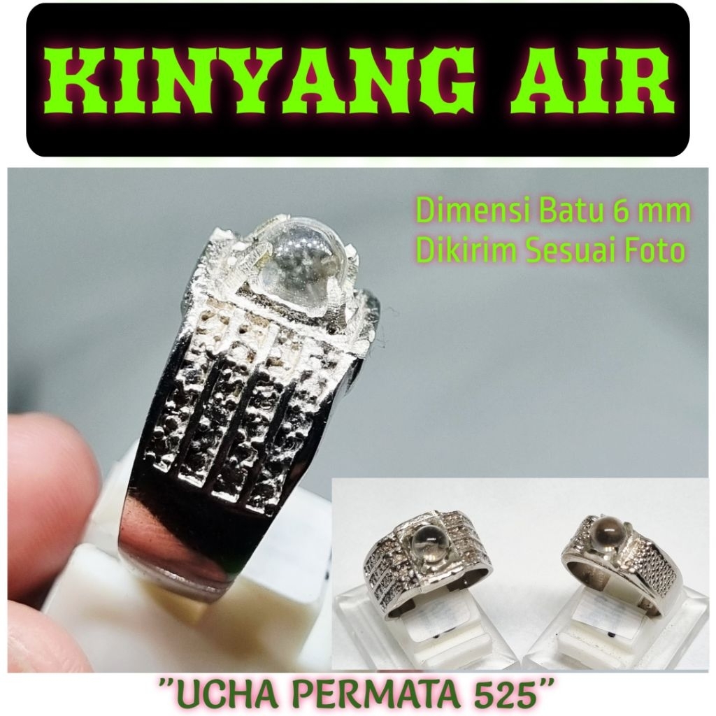 cincin batu kinyang air bulat mini asli natural