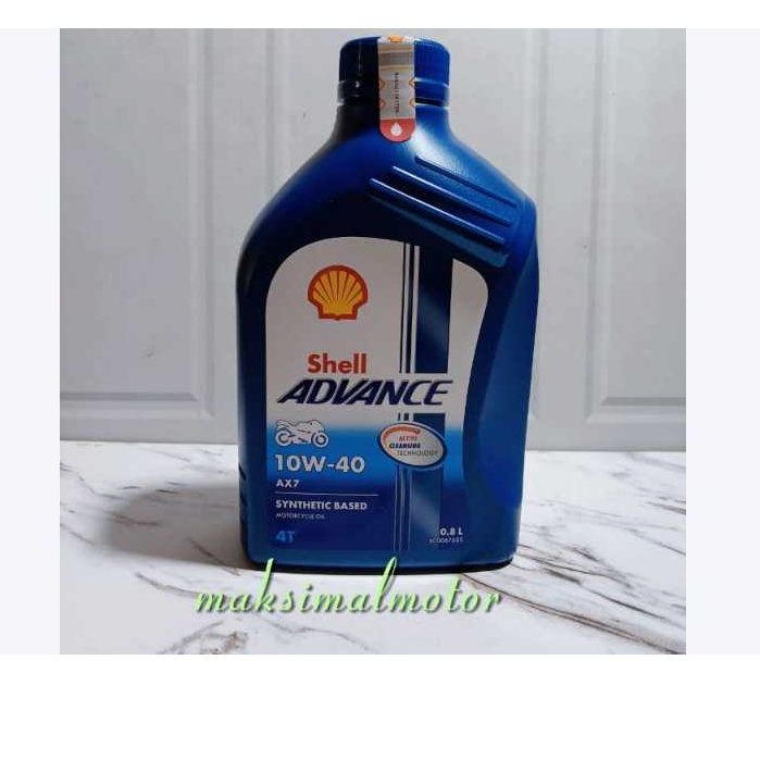 Shell Advance AX7 4T 800ml – Oli Motor 4-Tak Fully Synthetic