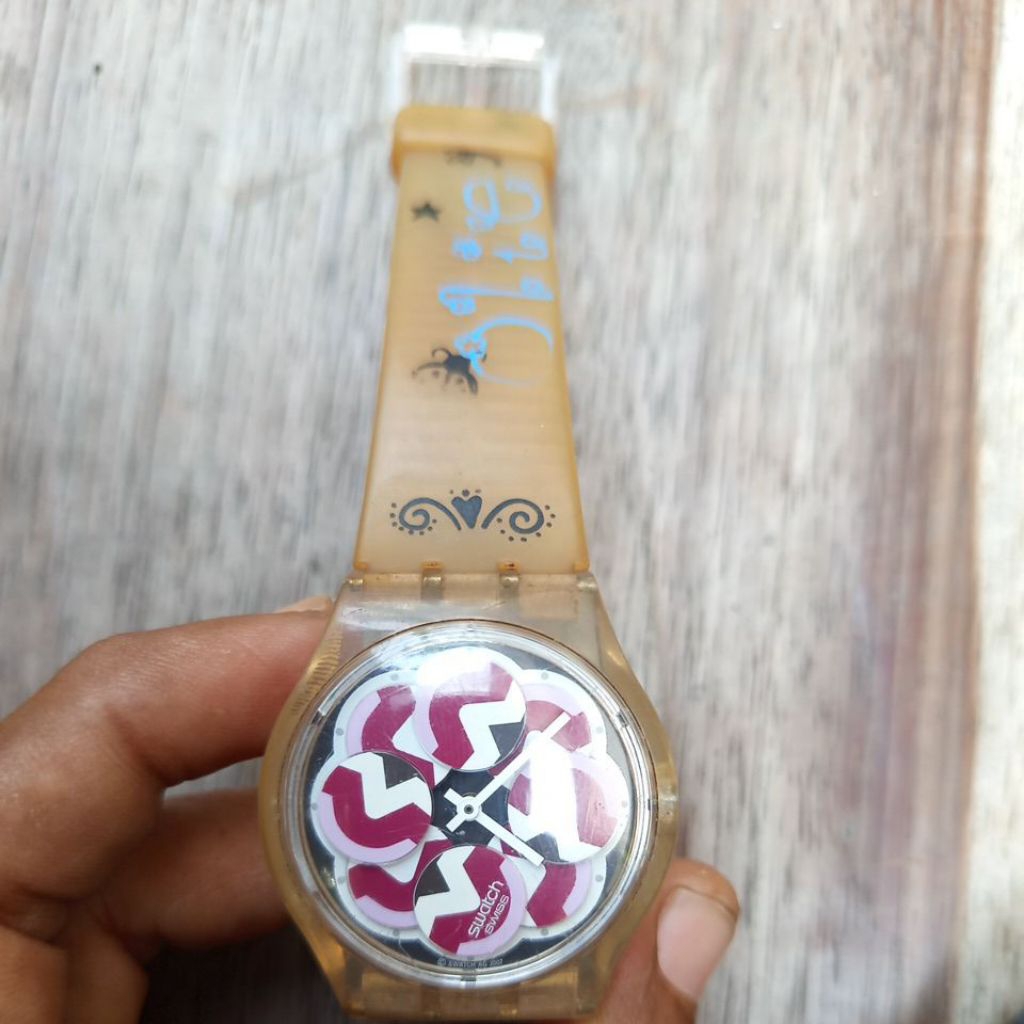 jual bahan jam tangan Swatch matot full original bekas