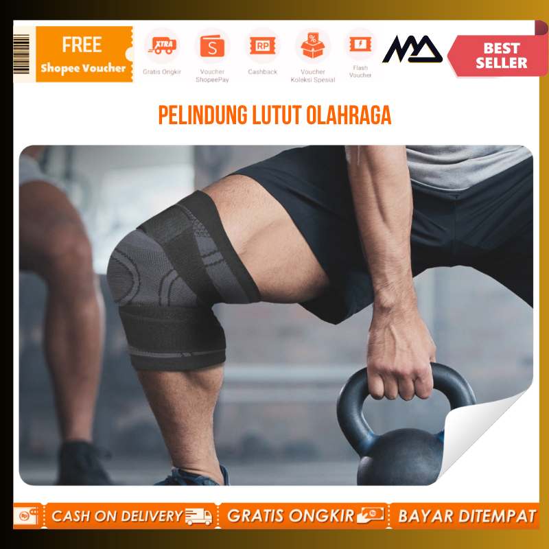 Pelindung lutut sport / Pelindung Lutut Olahraga Knee Support Sport L / Pelindung lutut anti cedera