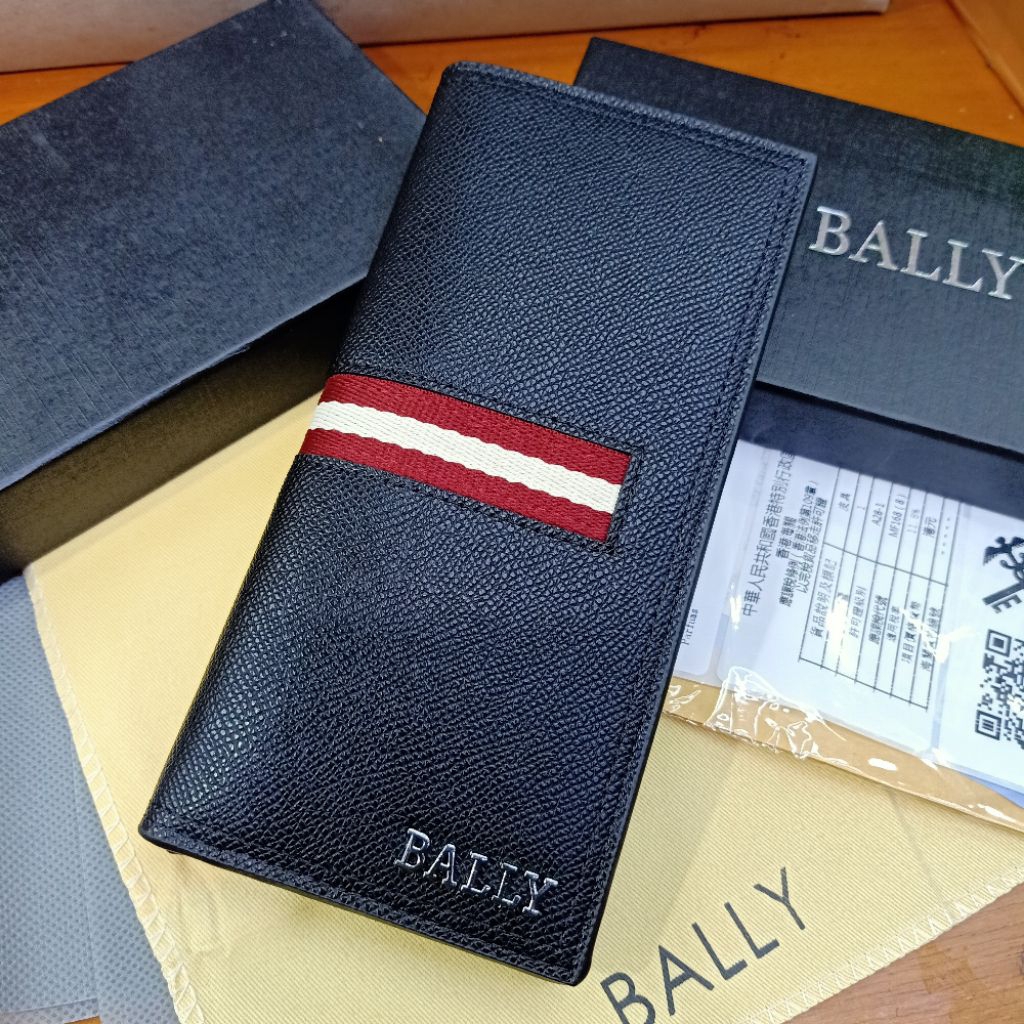dompet panjang Bally 1541C black dompet lipat panjang unisex