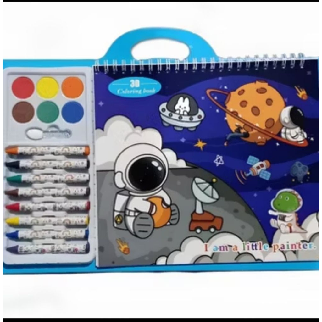 

Buku Mewarnai karakter gambar 3D coloring book / Drawing Book / Buku set mewarnai