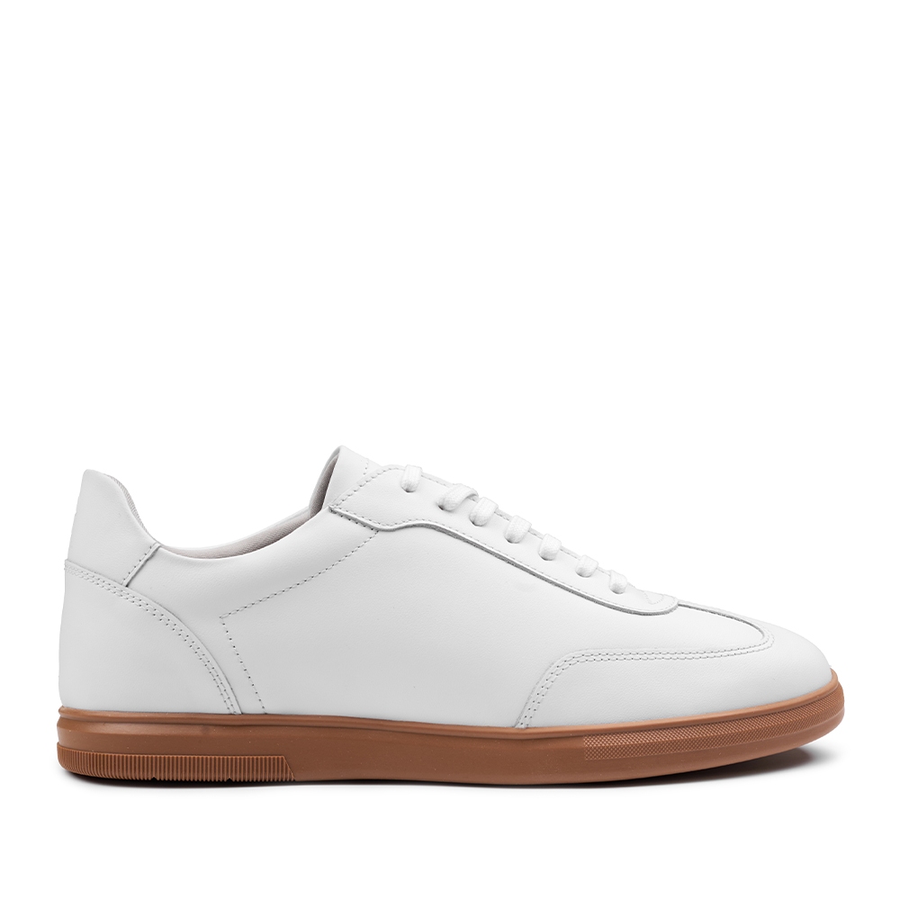 Prabu - Putra White Sepatu Kulit Sneakers Pria Putih