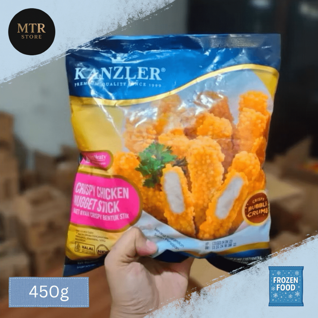 

Kanzler Crispy Stick Chicken Nugget 450gr/Nugget Ayam Kanzler/MTR Store Frozen Food