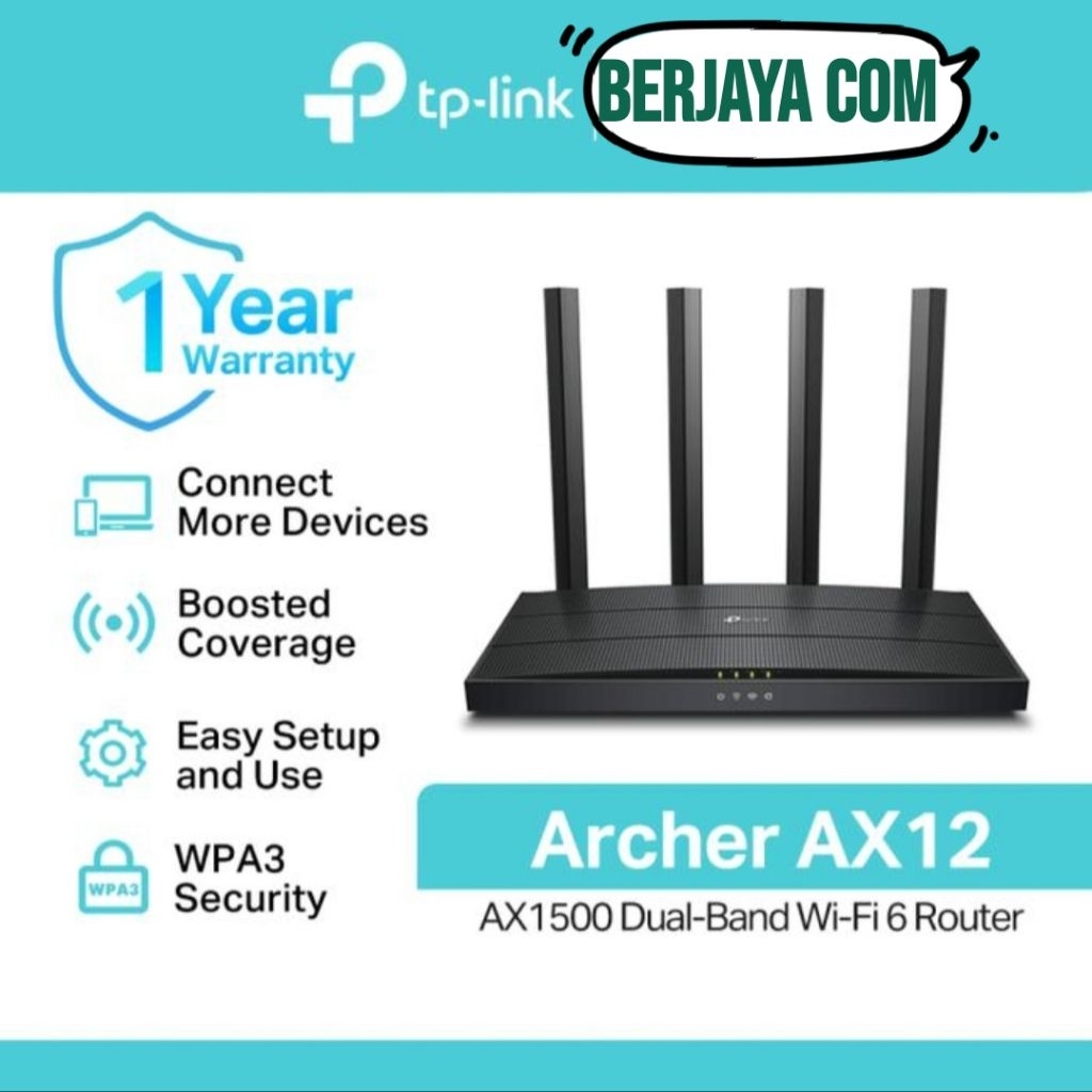 Router Tplink TL- Archer Ax12 Ax1500 Wifi 6 / Tplink 4 Antena