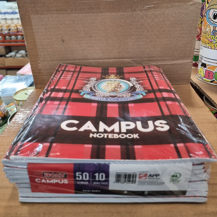 

Buku Tulis Campus BIGBOSS 50 Lembar (Isi 10 Buku) | Buku Tulis Murah Notebook Sekolah Serbaguna