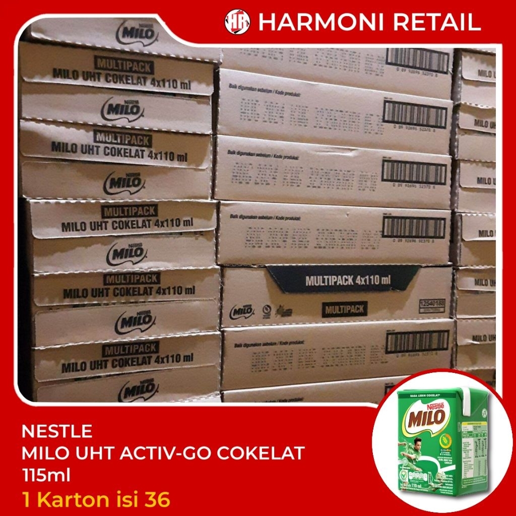 

Milo Activ Go UHT Coklat 110ml 1 Dus isi 36 pcs