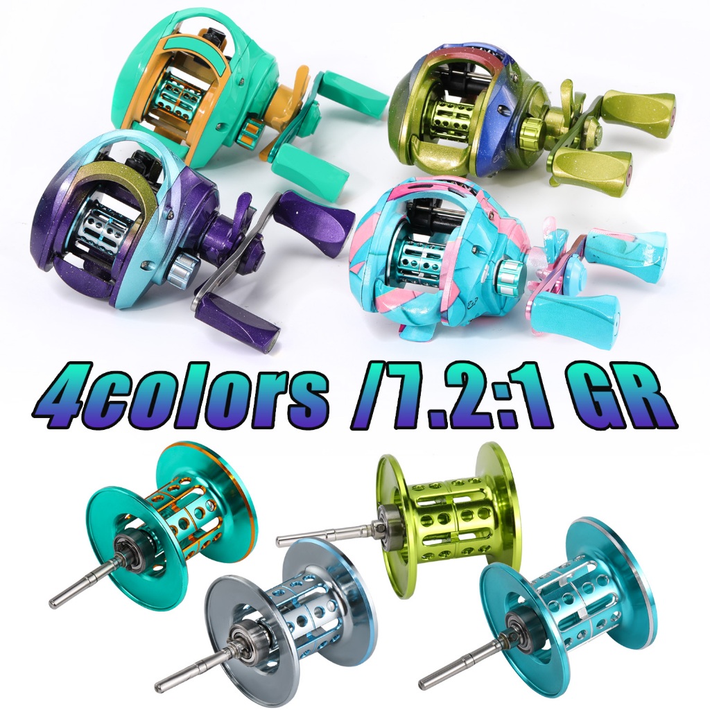 Sougayilang Reel BC Casting Reel 7.2:1 Reel Bc 17+1BB 10KG Gulungan Pancing Casting Joran Pancing