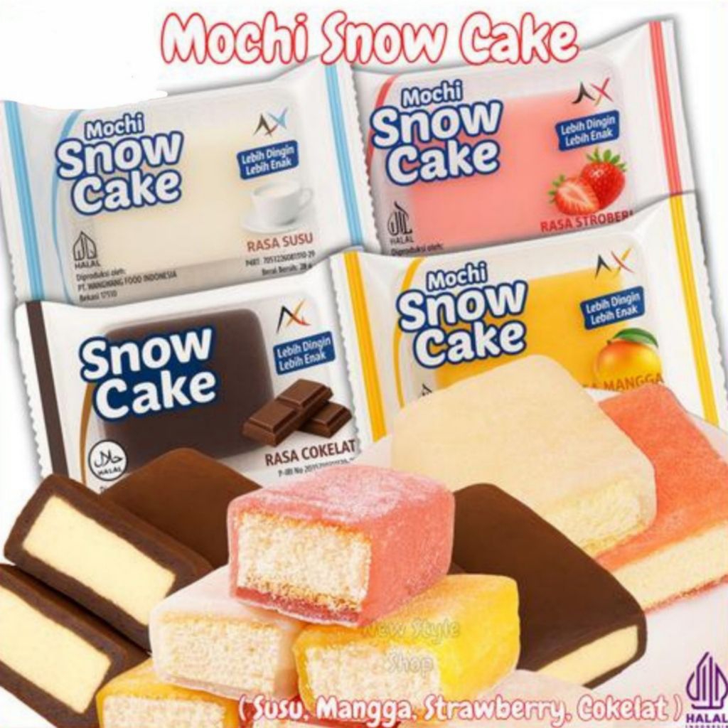 

Mochi Snow Cake/ Mochi Conley 30gr / Kue Mochi Lumer / Mochi Viral Lembut