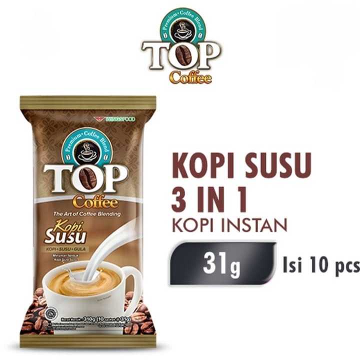 

TOP Coffee Kopi Susu 310g Isi (10 Sachet @31g Top Kopi Susu Premium 310g (10 Sachet @31g ))