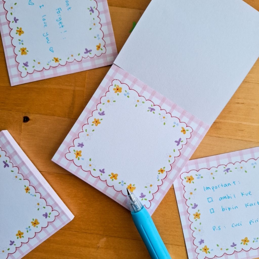 

Memo Pad Spring Series - By Calendulaae | Memo Pad Bunga Lucu Estetik