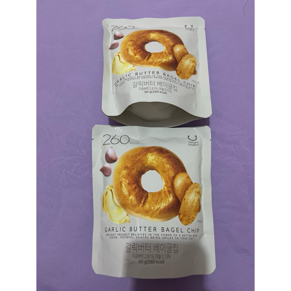

delight project bagel chip garlic butter