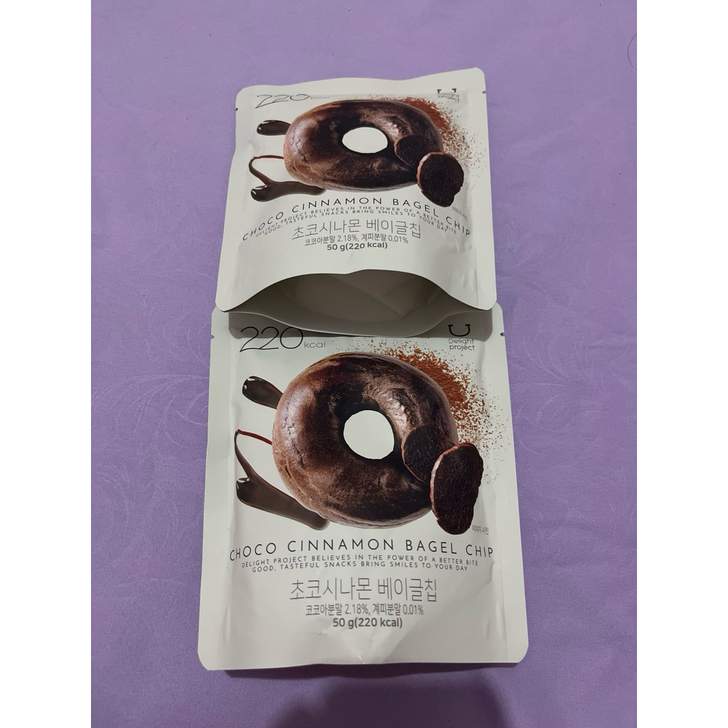 

delight project bagel chips choco cinnamon