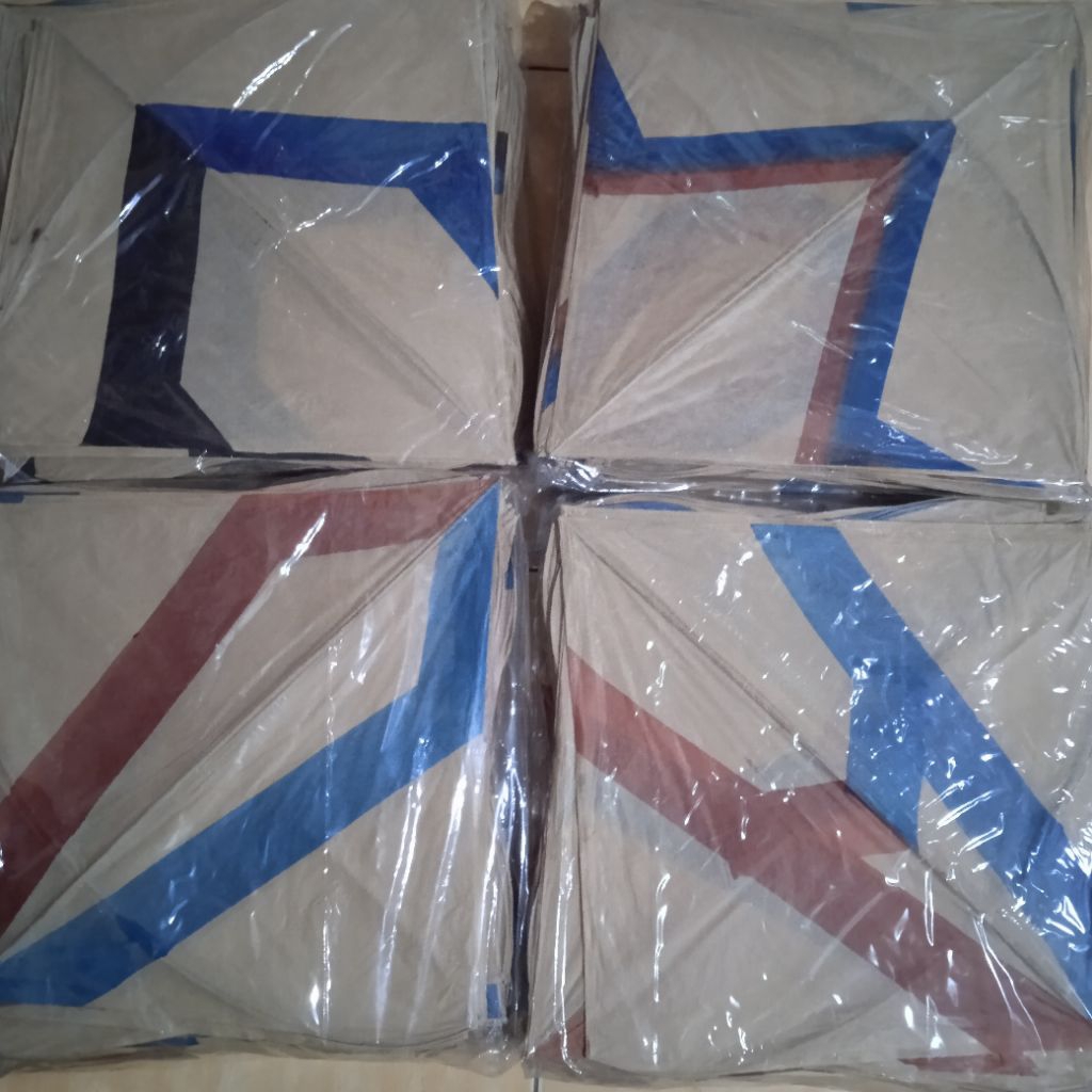 layangan cimande pulas 2 warna ukuran 54/46 isi 100pcs