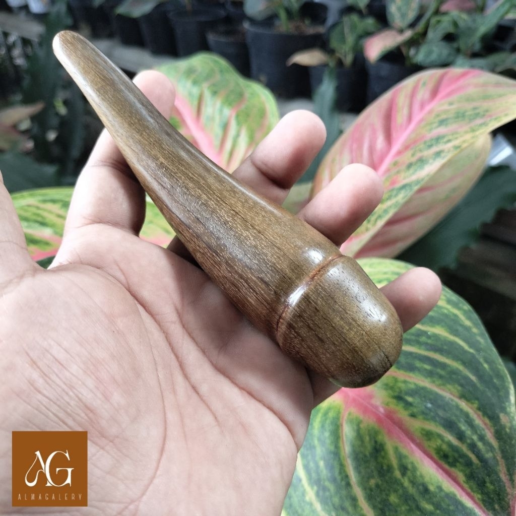 PUTRIICRAFT | Pipa once / once cangklong kayu tengsek unik dan antik 15cm