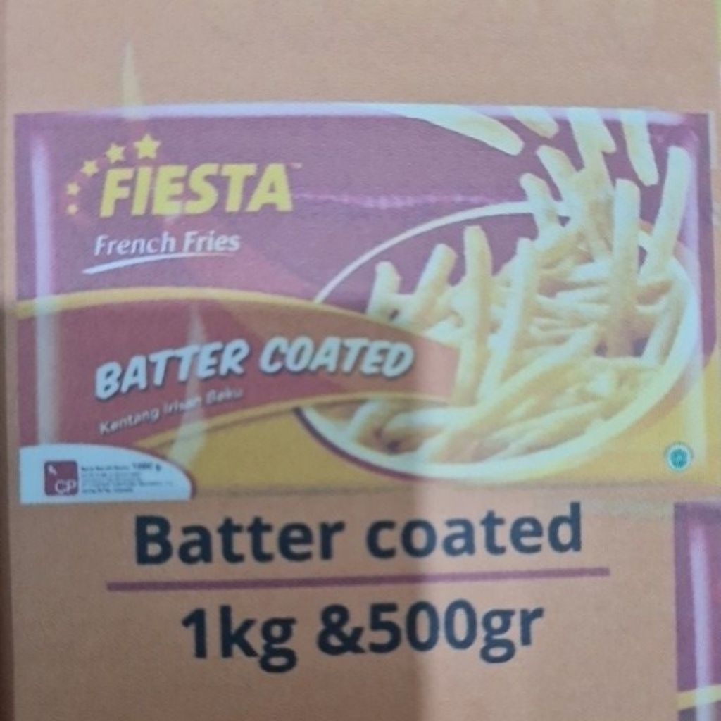 

Fiesta French Fries Batter Coated Kentang Beku 500GR