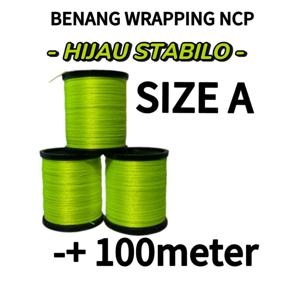 benang wrapping joran NCP SIZE A 100meter