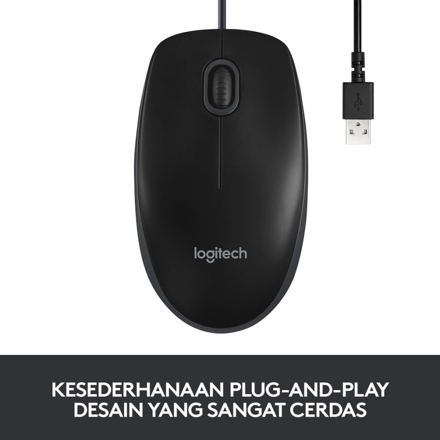 MOUSE LOGITECH B100 B 100 / LOGITECH MOUSE USB / LOGITECH WIRED MOUSE