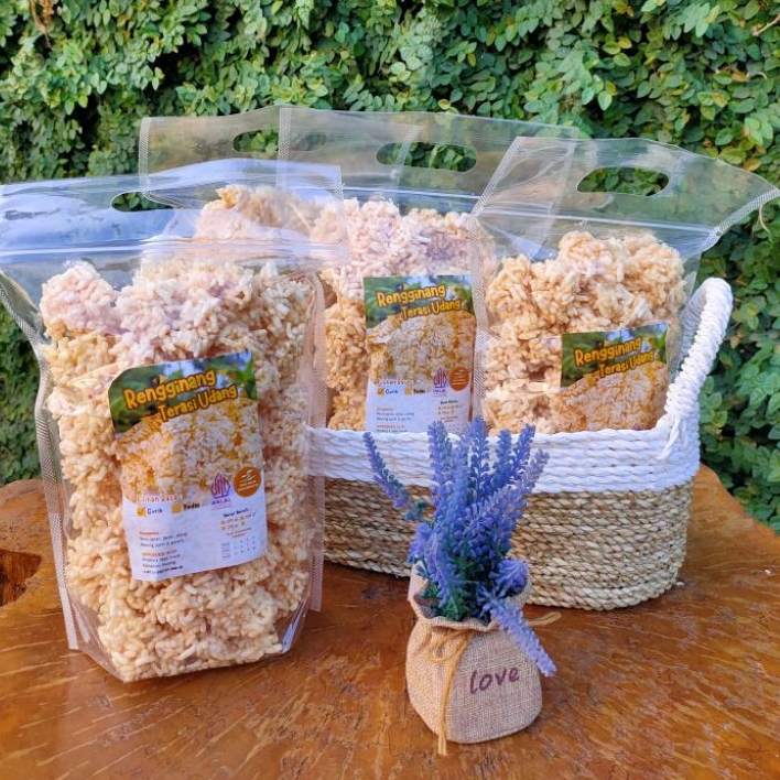 

Rengginang Jumput Terasi Udang Matang Berkualitas kemasan 250gr