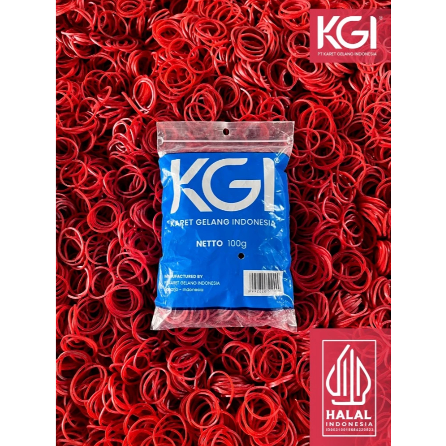 

Karet Gelang Pentil Kecil Grosir Isi 100 Gr - Warna Merah
