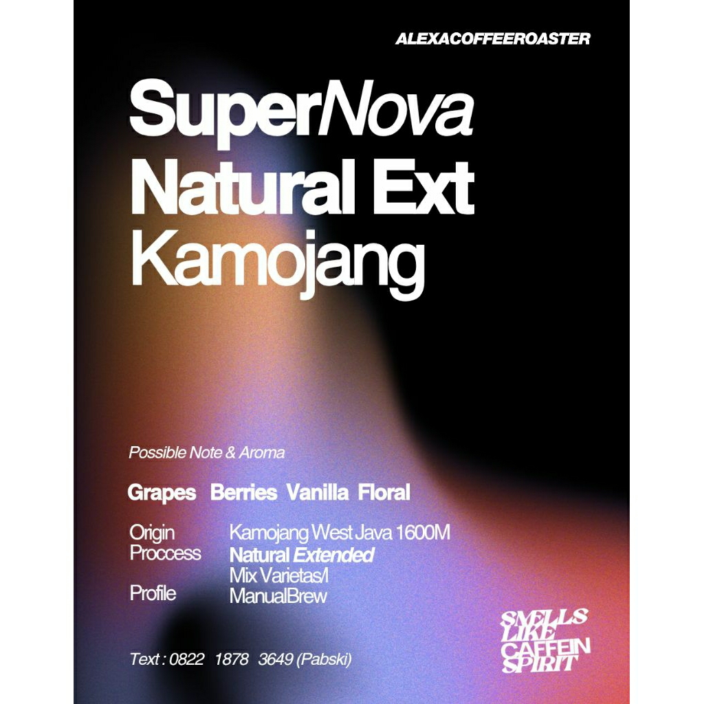 

Kopi Single Origin Arabica Natural Extended Kamojang West Java Roasted Coffee Bean 200gr