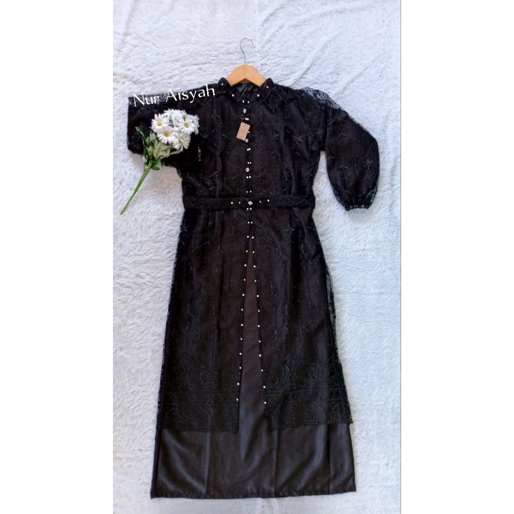 Set Azura Berukat Full Payet/Outer kondangan/outer terbaru/Outer s set iner panjang