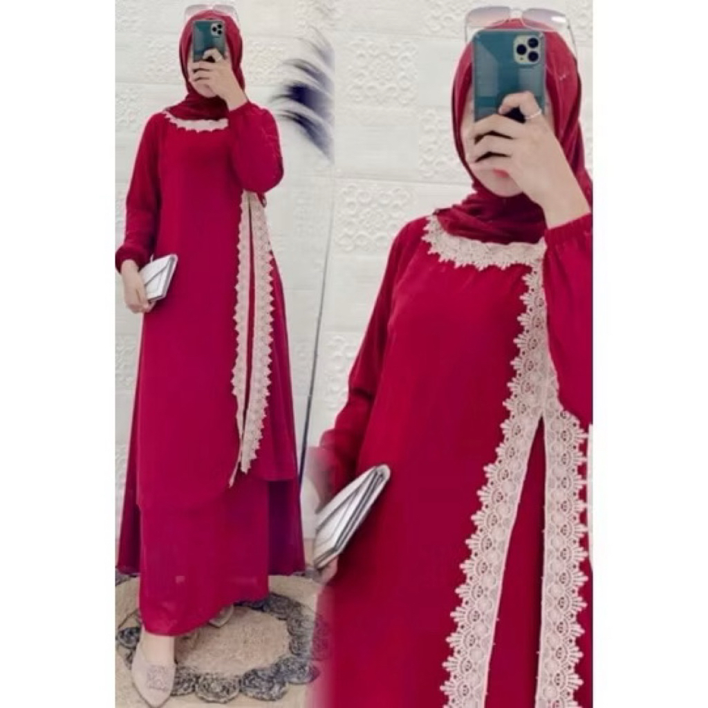 GAMIS MALAYSIA RENDA BELAH SAMPING PEKANBARU