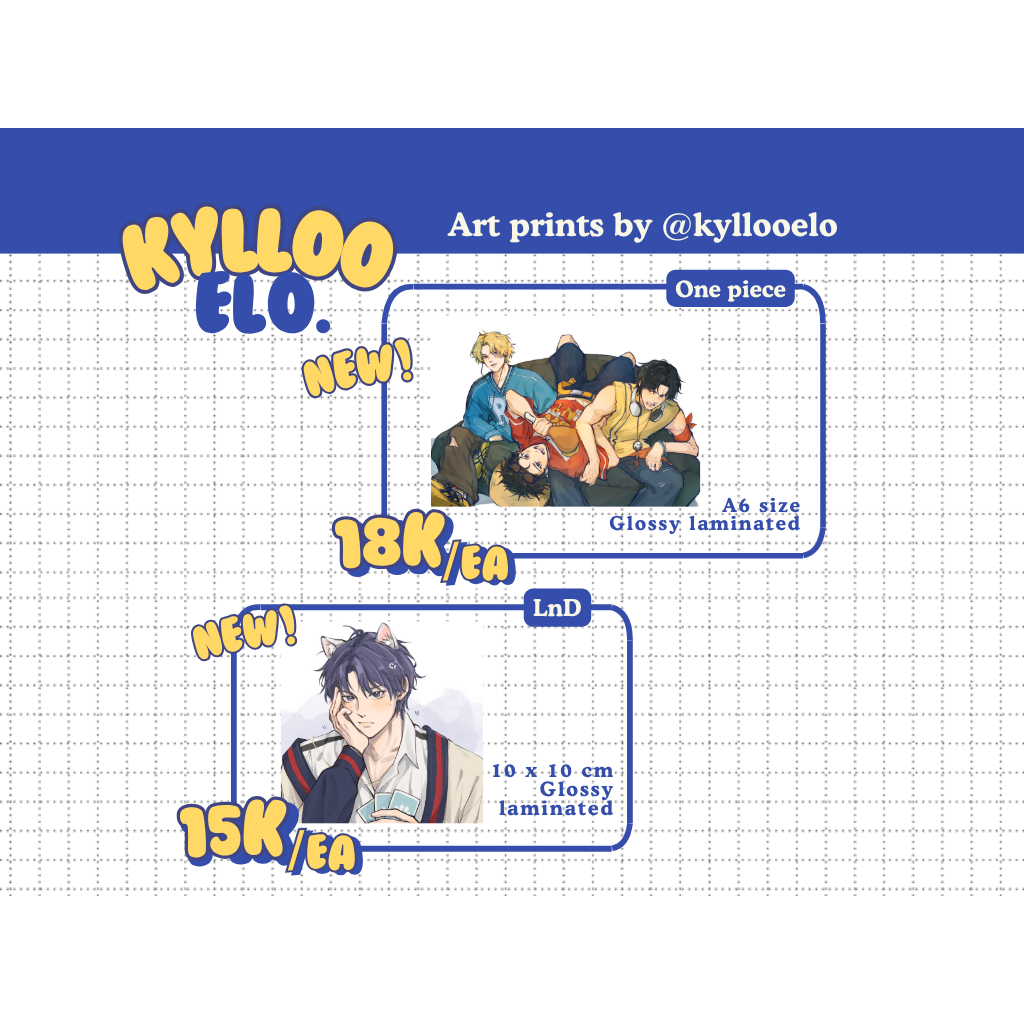 

NEW ART PRINTS ONE PIECE - LOVE AND DEEPSPACE