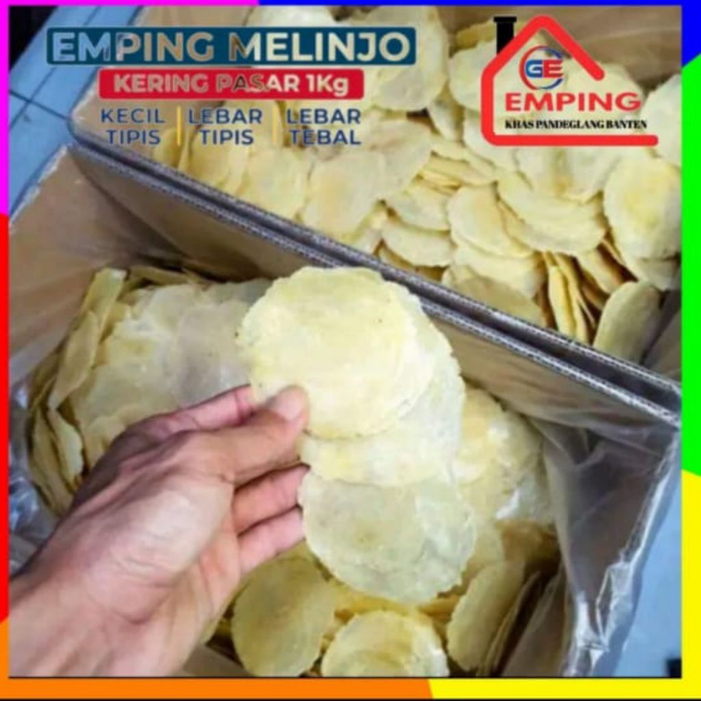 

produk iii Emping melinjo sp tanpa campuran kemasan 1kg original khas Pandeglang